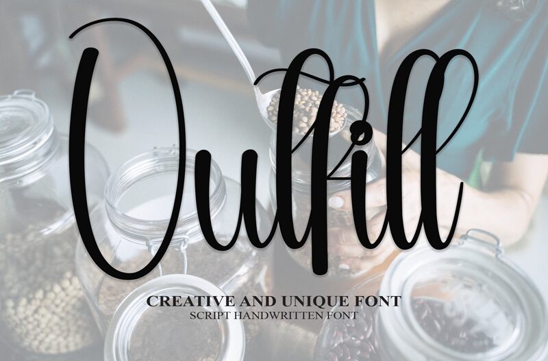 Outfill Druh písma