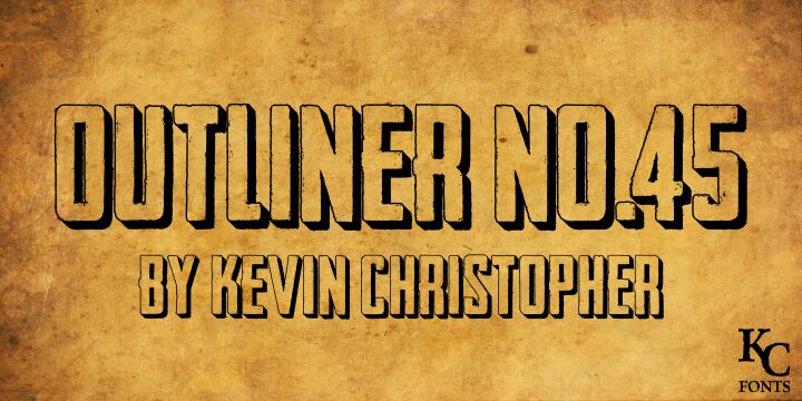 Outliner No. 45 Czcionka