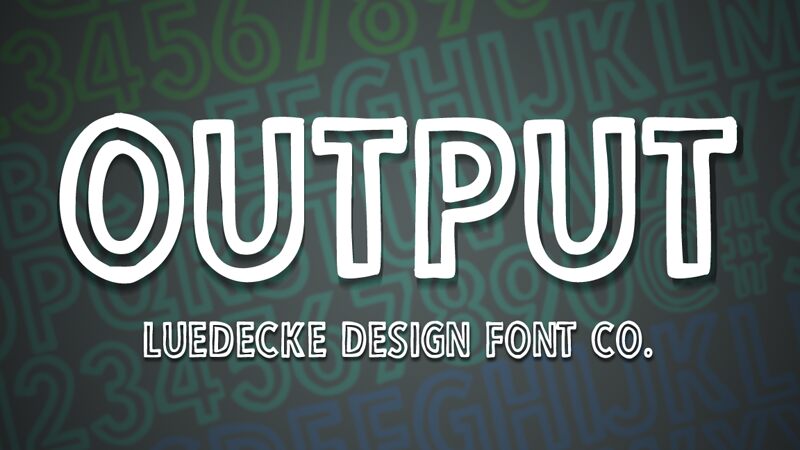 Output Schriftart
