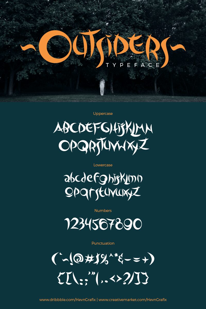 Outsiders Schriftart