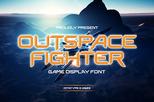 Outspace Fighter Czcionka