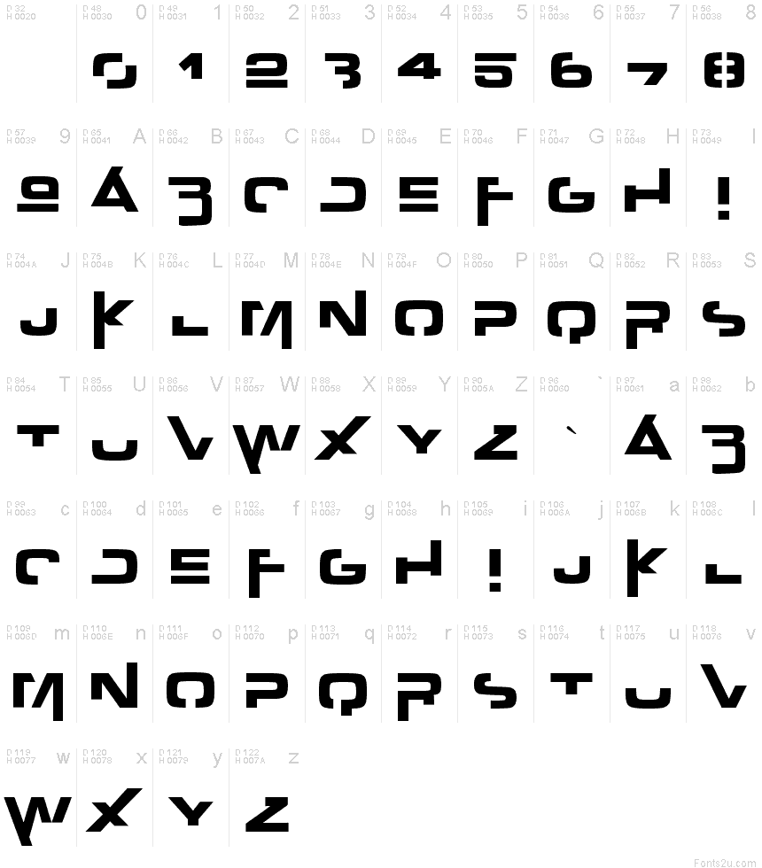 Outer zone font | Fonts2u.com