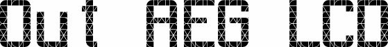 Preview of the Out AEG LCD font