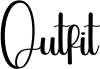 Preview of the Outfit font