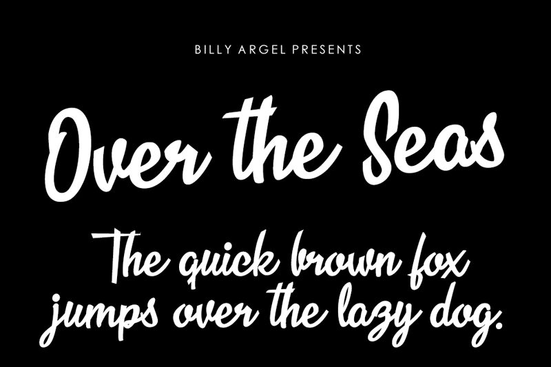 Over the Seas Schriftart