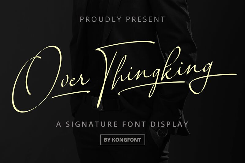 Over Thingking Schriftart