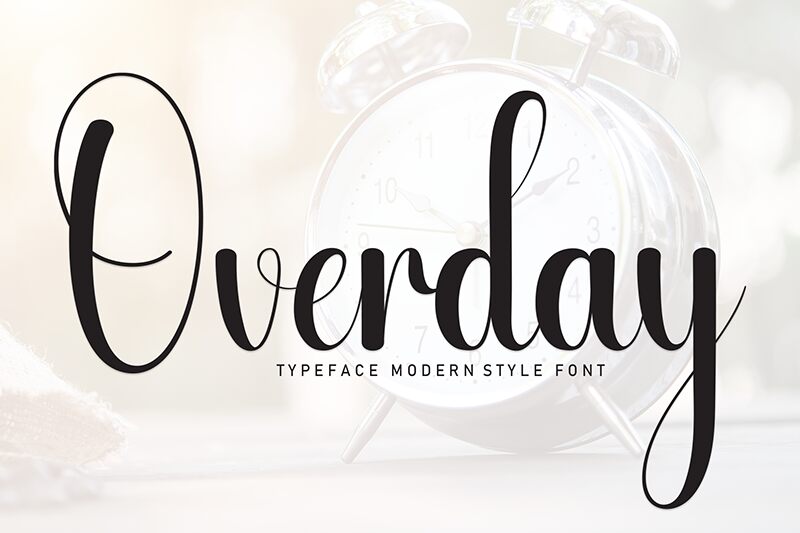 Overday Druh písma