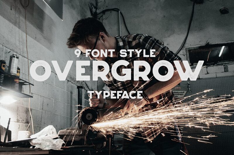 Overgrow Schriftart