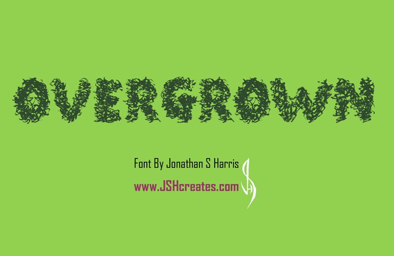 Overgrown Schriftart