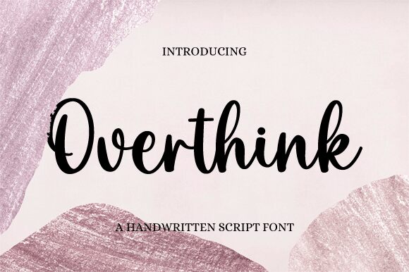 Overthink Font | Fonts2u.com