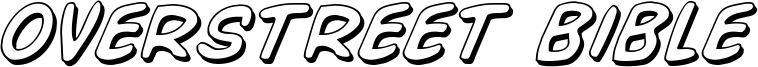 Podgląd czcionki Overstreet Bible 3D Italic
