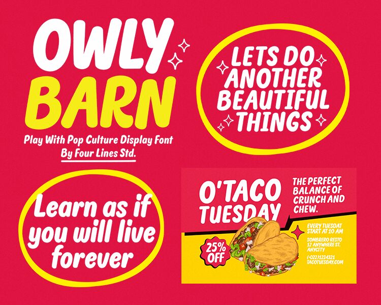 OWLY BARN フォント