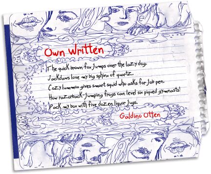 Own Written Schriftart
