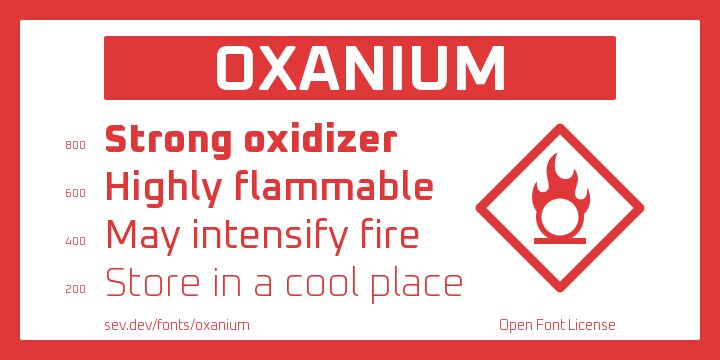 Oxanium Schriftart