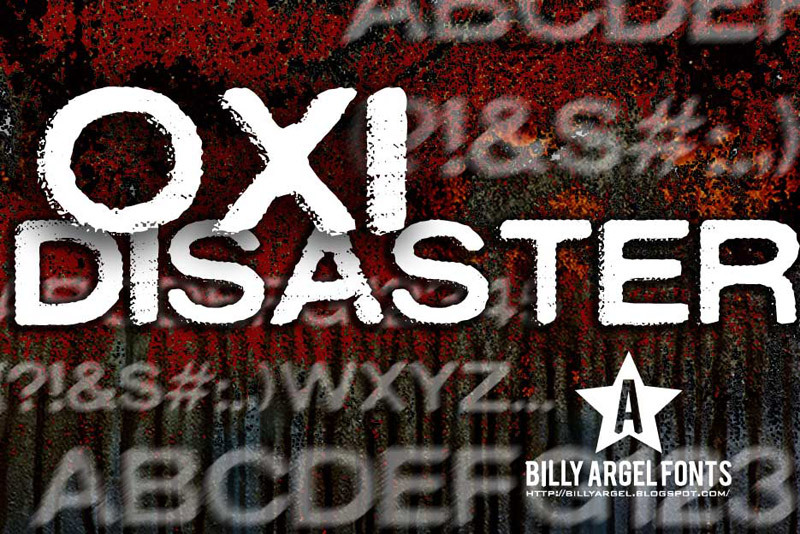 OXIDISASTER Schriftart
