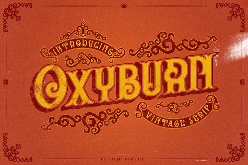 Oxyburn Czcionka