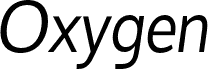 Oxygen-Italic