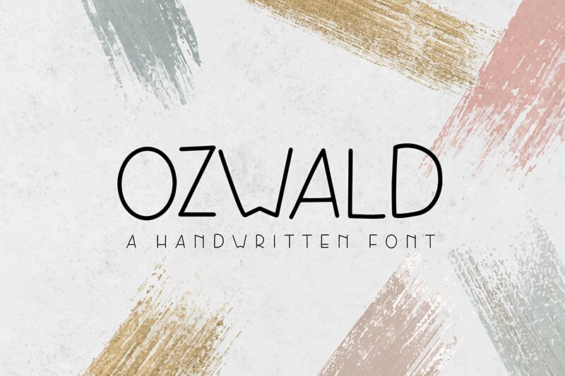 Ozwald Schriftart