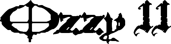 Ozzy II font