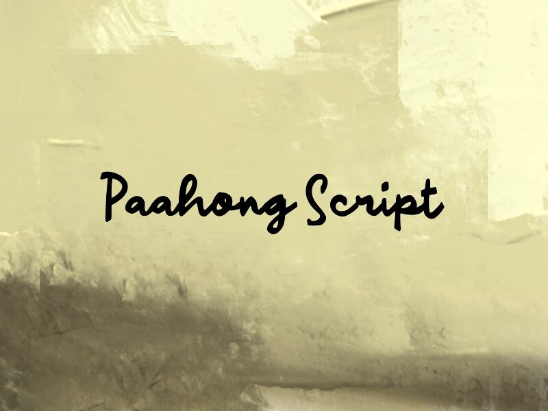Paahong Script Police
