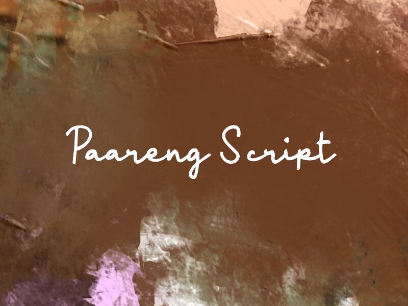 Paareng Script Fonte
