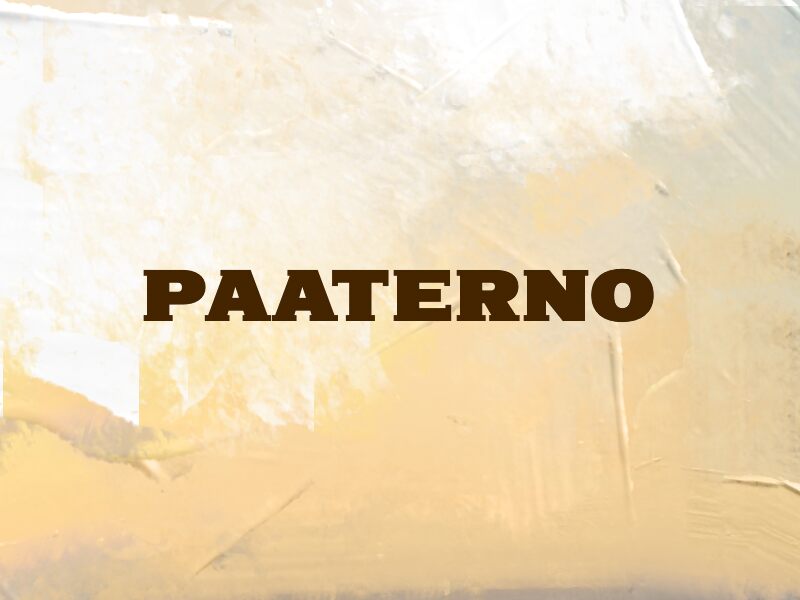 PAATERNO — Prezentace písma