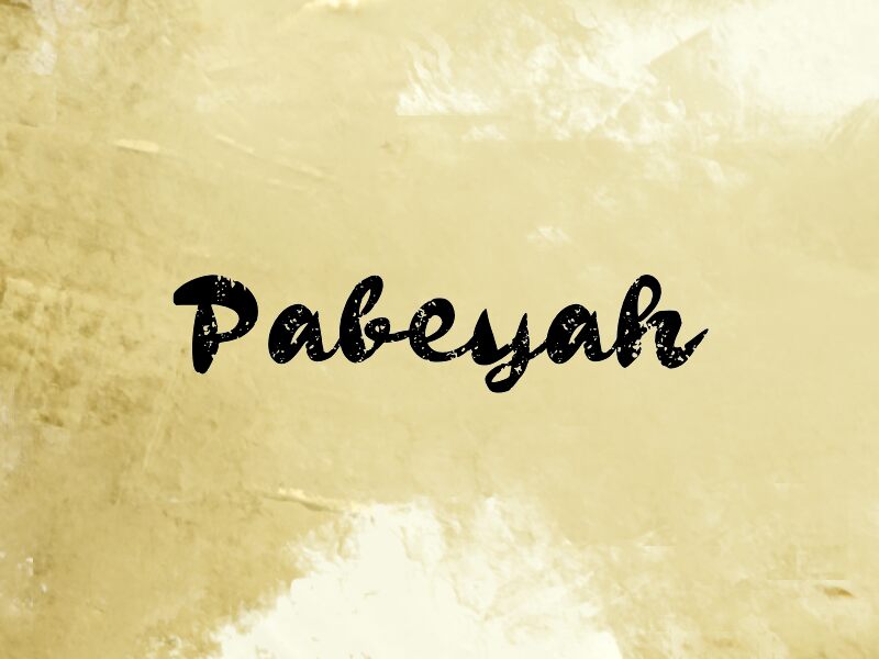 Pabeyah 字体