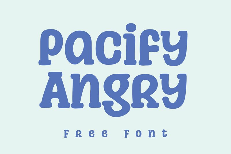 Pacify Angry Czcionka