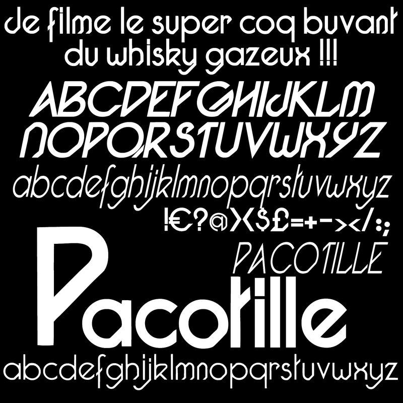 Pacotille Czcionka