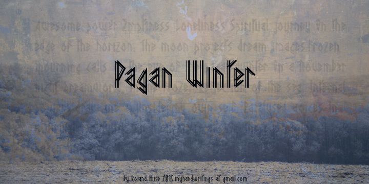 Pagan Winter Schriftart