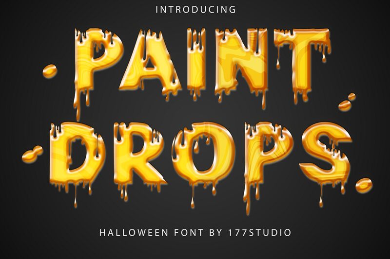 Paint Drops Schriftart