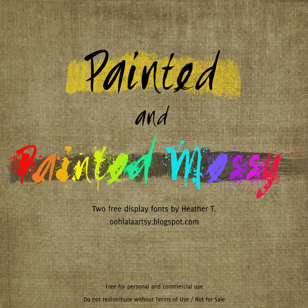 Painted Messy Carattere