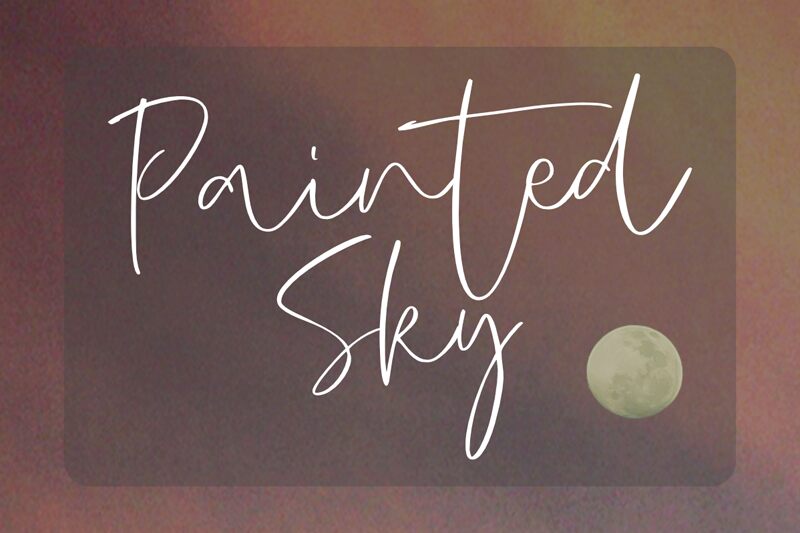 Painted Sky Schriftart