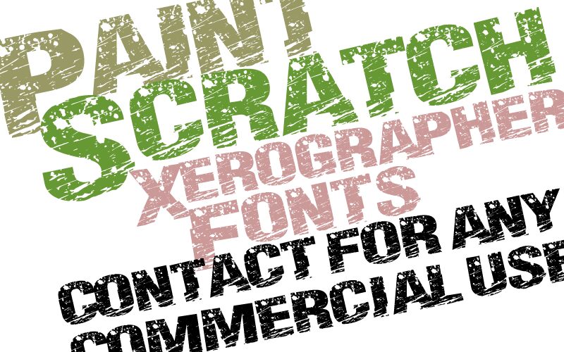 PaintScratch Schriftart