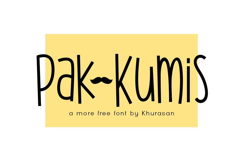 Pak Kumis Schriftart