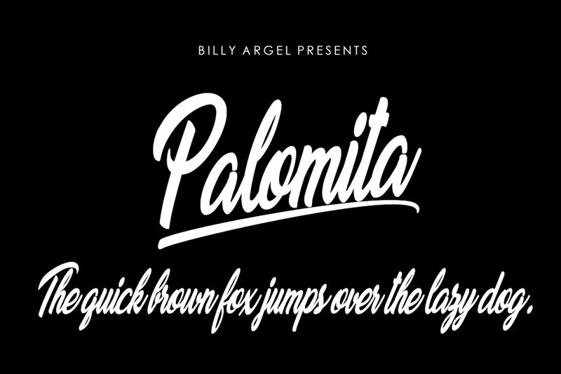 Palomita Schriftart