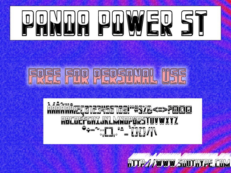 Panda Power St Schriftart