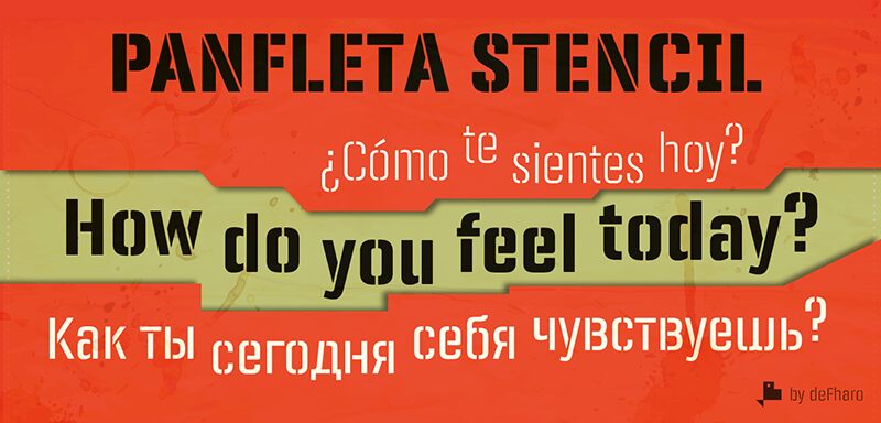 Panfleta Stencil Schriftart