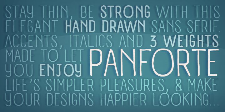 Panforte Schriftart