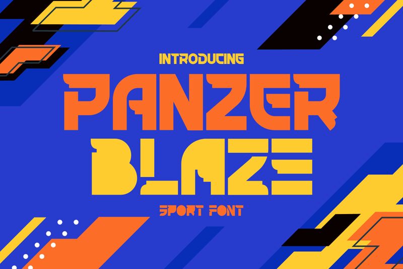 Prezentácia a vizuálna ukážka písma Panzer Blaze
