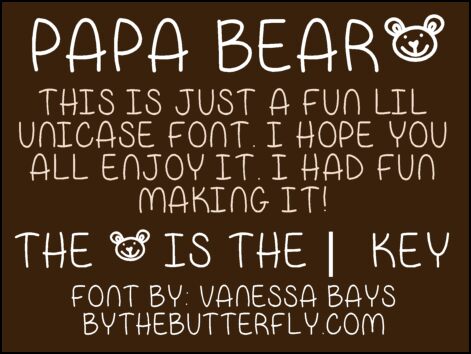 Papa Bear フォント
