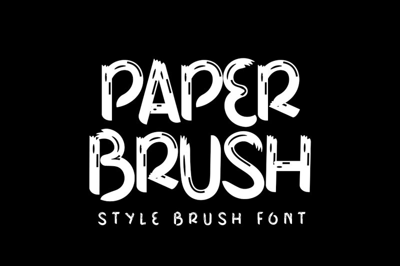Paper Brush Schriftart