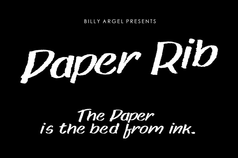 Paper rib Carattere