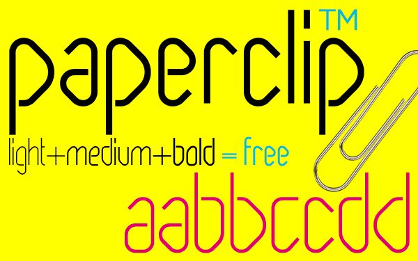 Paperclip Reg Czcionka