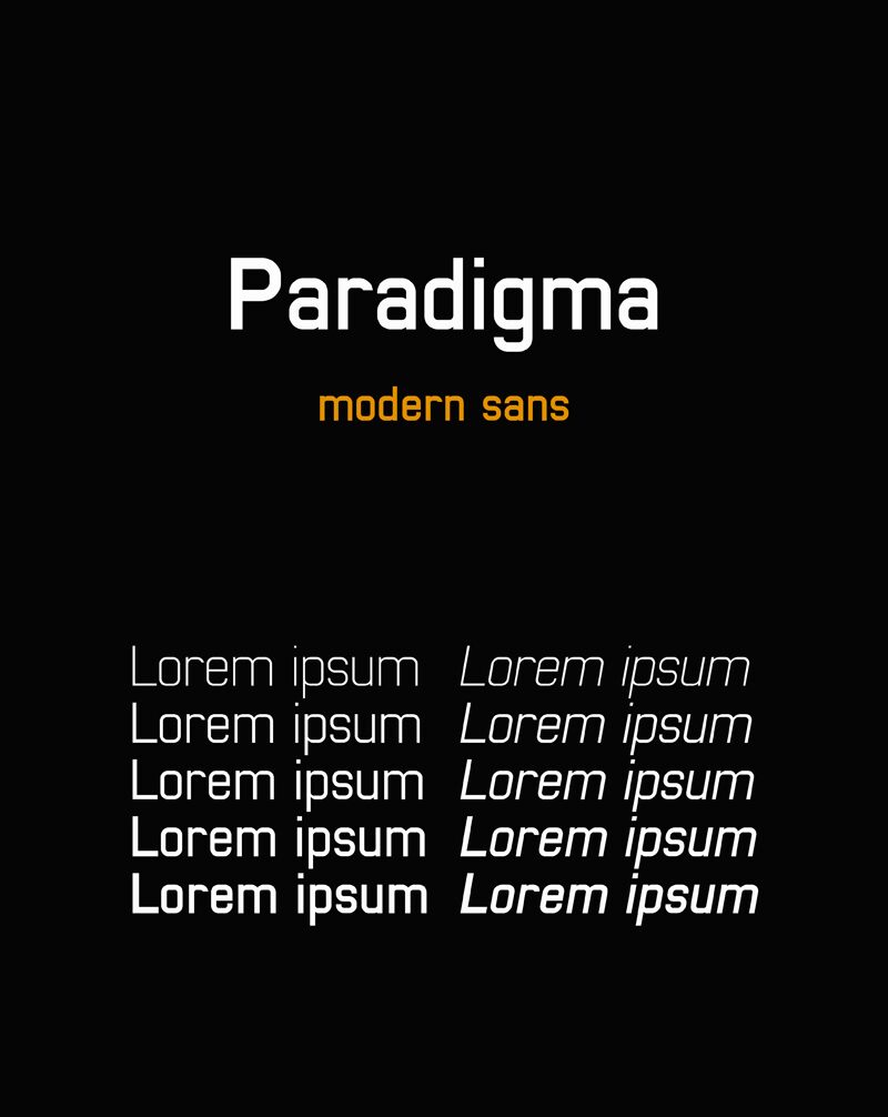 Paradigma Czcionka