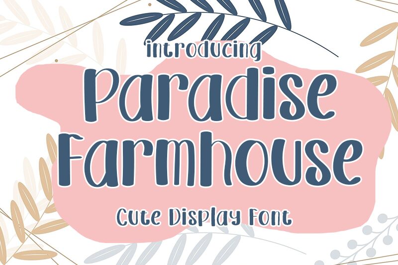 Paradise Farmhouse Шрифт