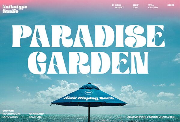 Paradise Garden Carattere