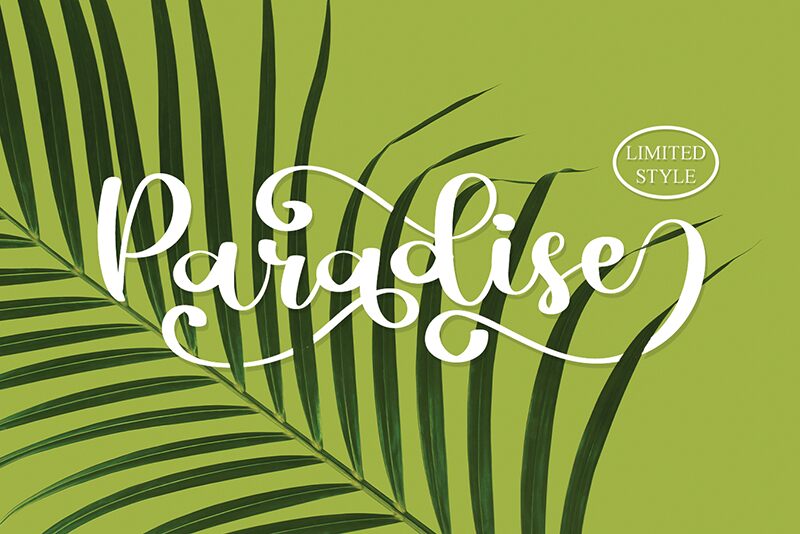 Paradise Czcionka