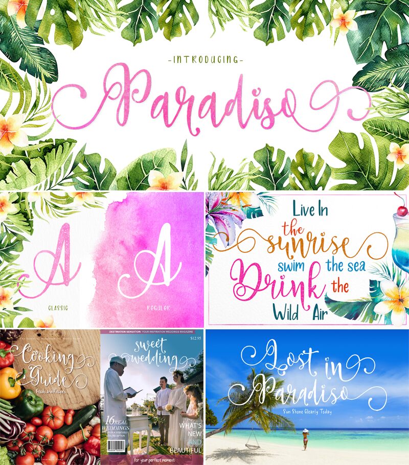Paradiso Vintage Schriftart