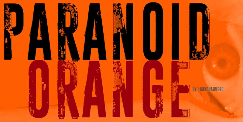 Paranoid Orange Schriftart